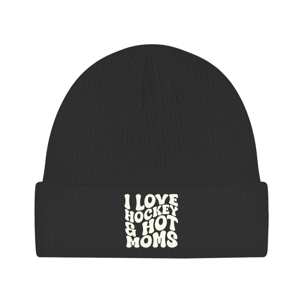 Beanie I LOVE HOCKEY & HOT MOMS