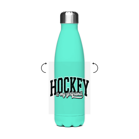 Edelstahl-Thermoflasche HOCKEY IS MY GIRLFRIEND