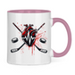 Tasse zweifarbig HOCKEY HEARTBEAT