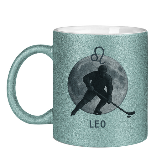 Glitzertasse STERNZEICHEN LEO / LÖWE
