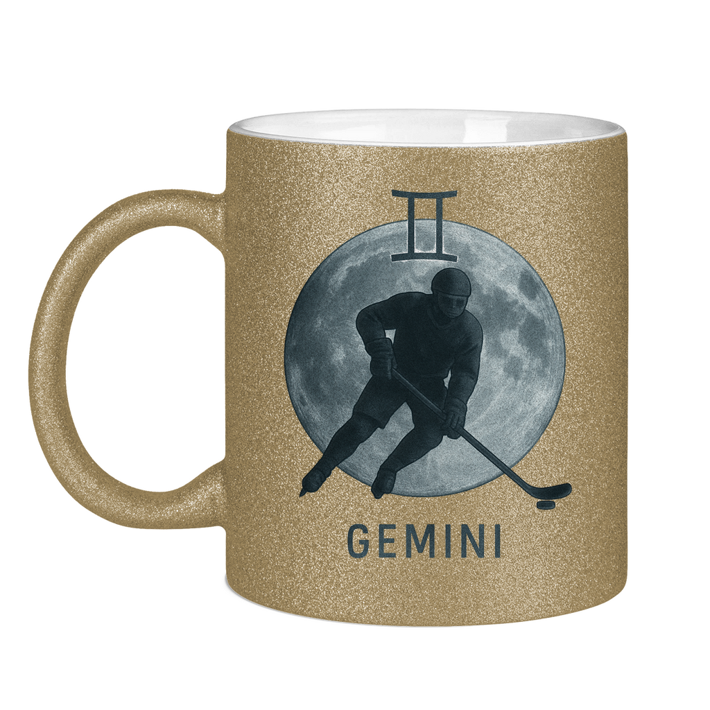 Glitzertasse STERNZEICHEN GEMINI / ZWILLING