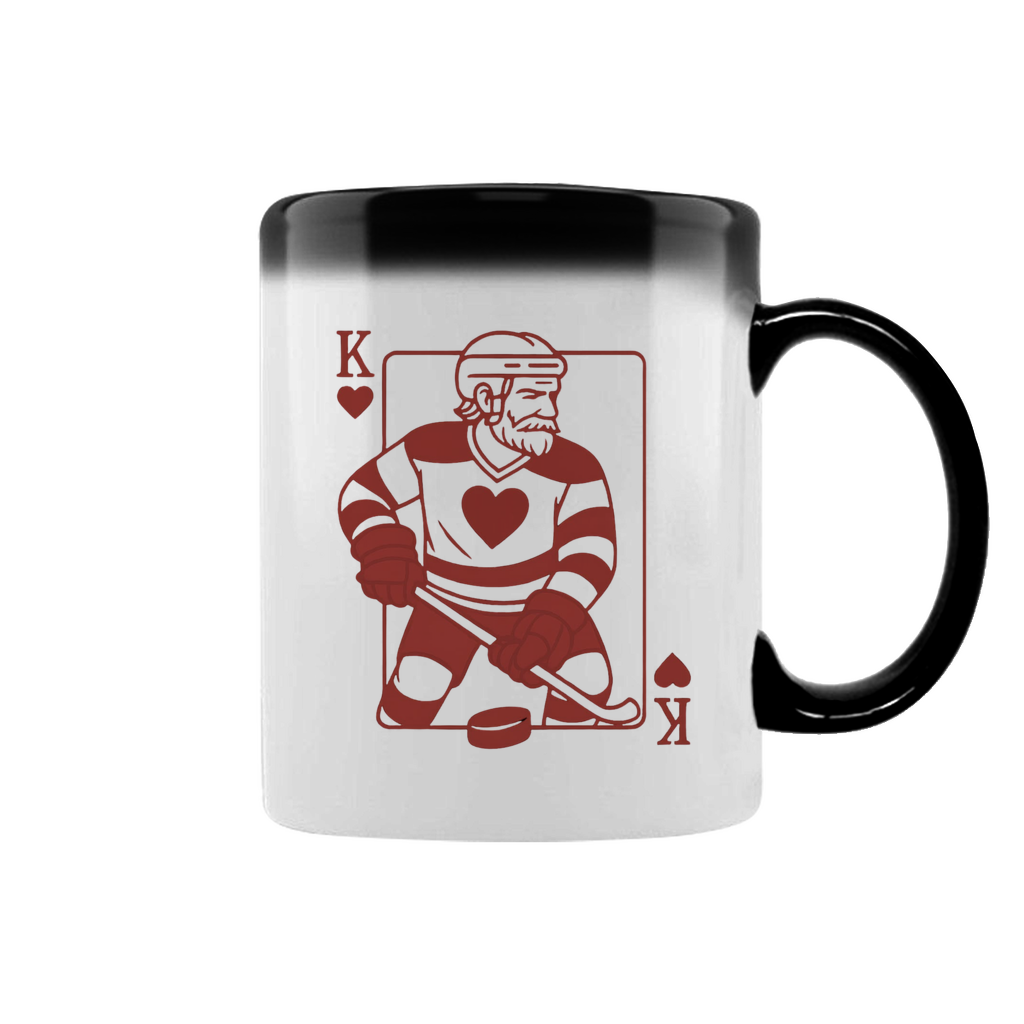 Zaubertasse HOCKEY HERZKÖNIG