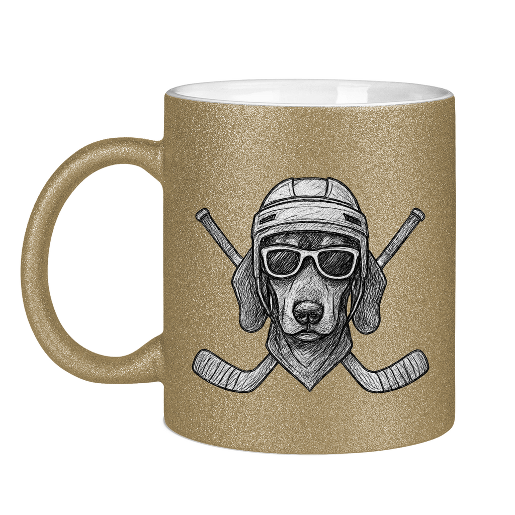 Glitzertasse COOL HOCKEYDOG