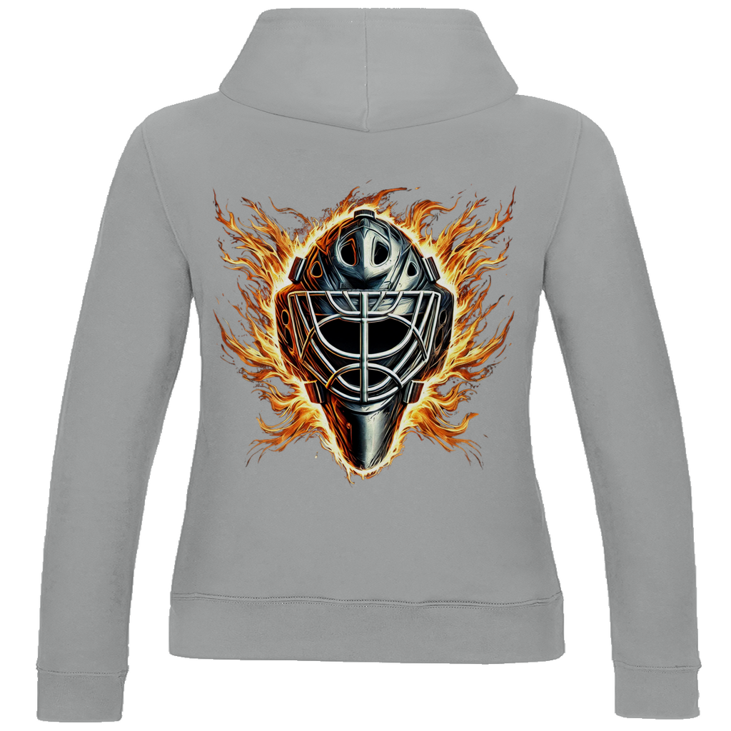 Ladies Hoodie BURNING MASK (back)