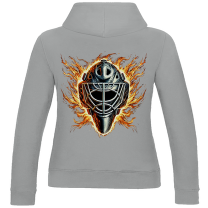 Ladies Hoodie BURNING MASK (back)