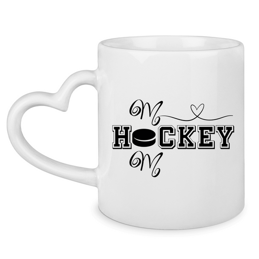 Tasse mit Herzhenkel HOCKEYMOM HEART
