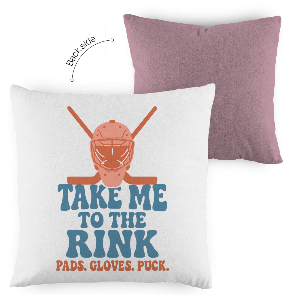 Kopfkissen zweifarbig TAKE ME TO THE RINK GOALIE