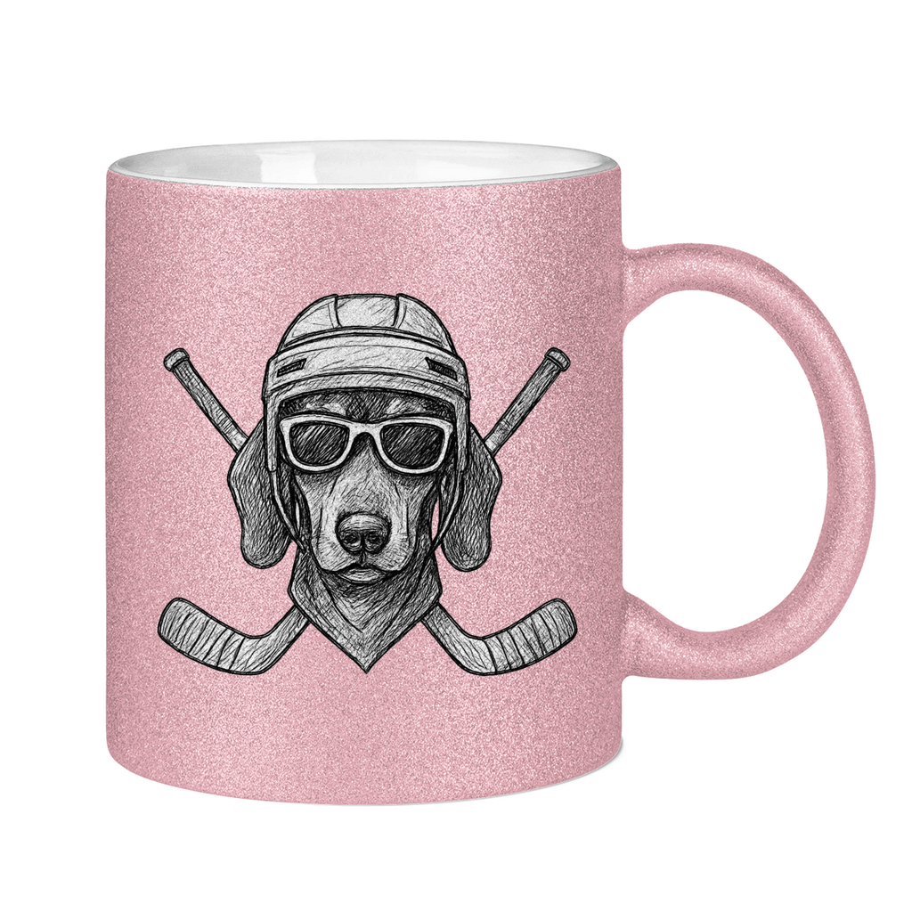 Glitzertasse COOL HOCKEYDOG