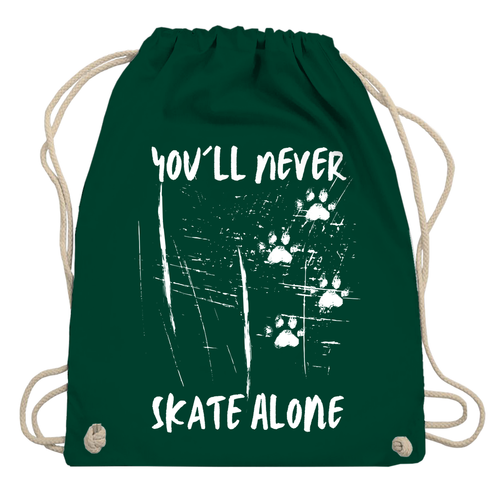 Turnbeutel NEVER SKATE ALONE
