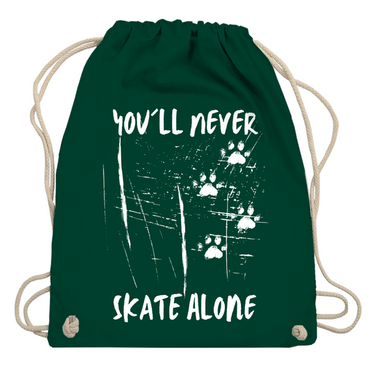 Turnbeutel NEVER SKATE ALONE