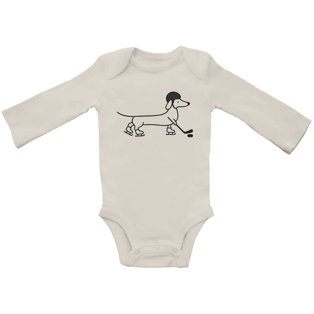 Babybody Langarm HOCKEY DACKEL