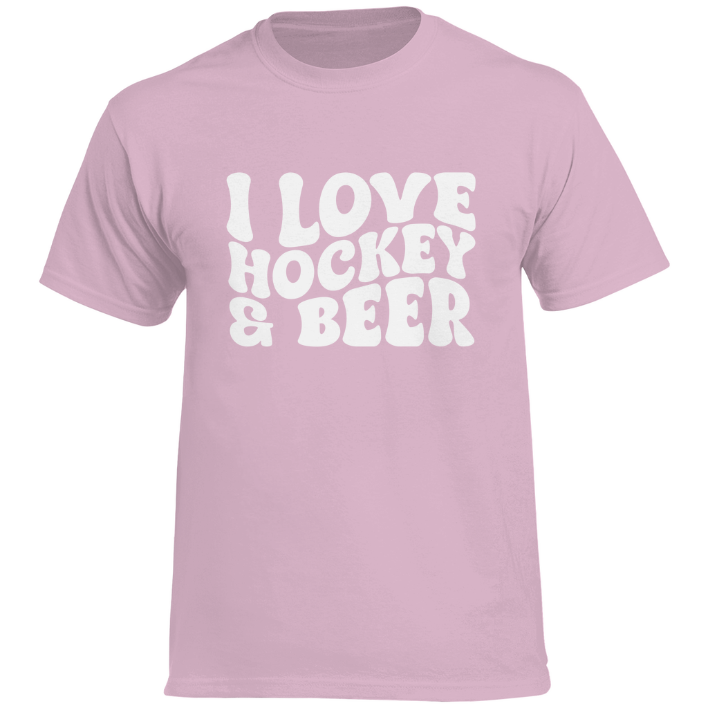 T-Shirt I LOVE HOCKEY & BEER