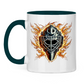 Tasse zweifarbig BURNING MASK