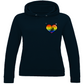 Ladies Hoodie RAINBOW SKATE HEART