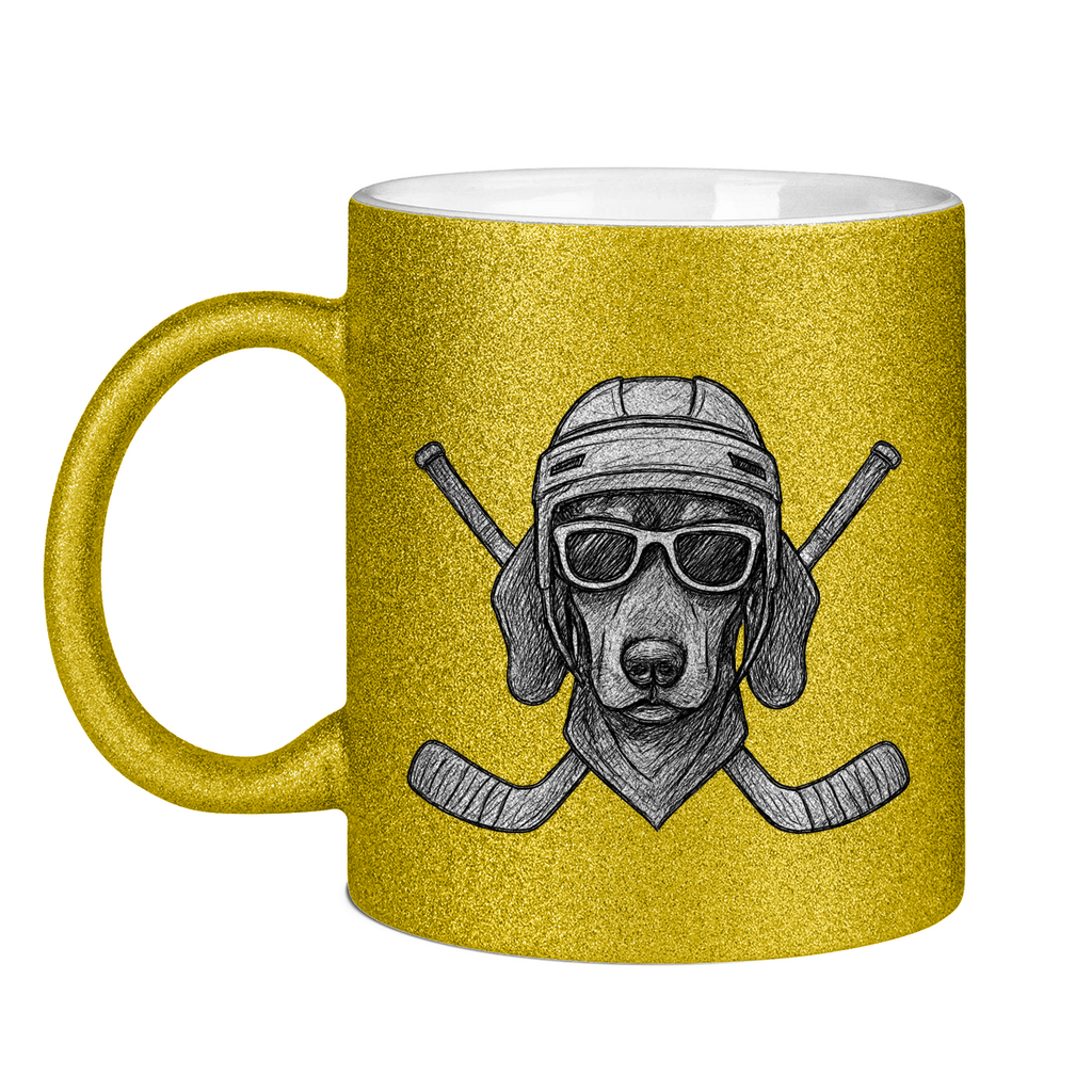Glitzertasse COOL HOCKEYDOG