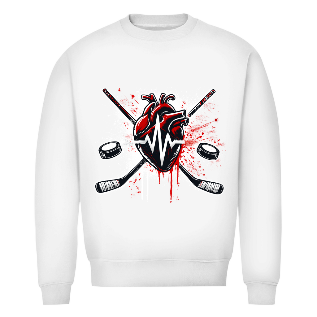 Unisex Sweatshirt HOCKEY HEARTBEAT