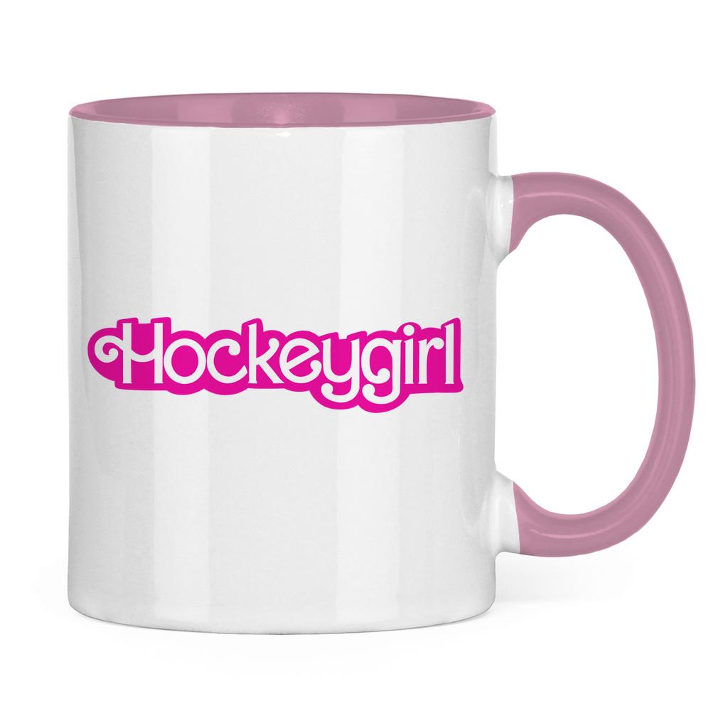 Tasse zweifarbig HOCKEYGIRL SCHRIFT