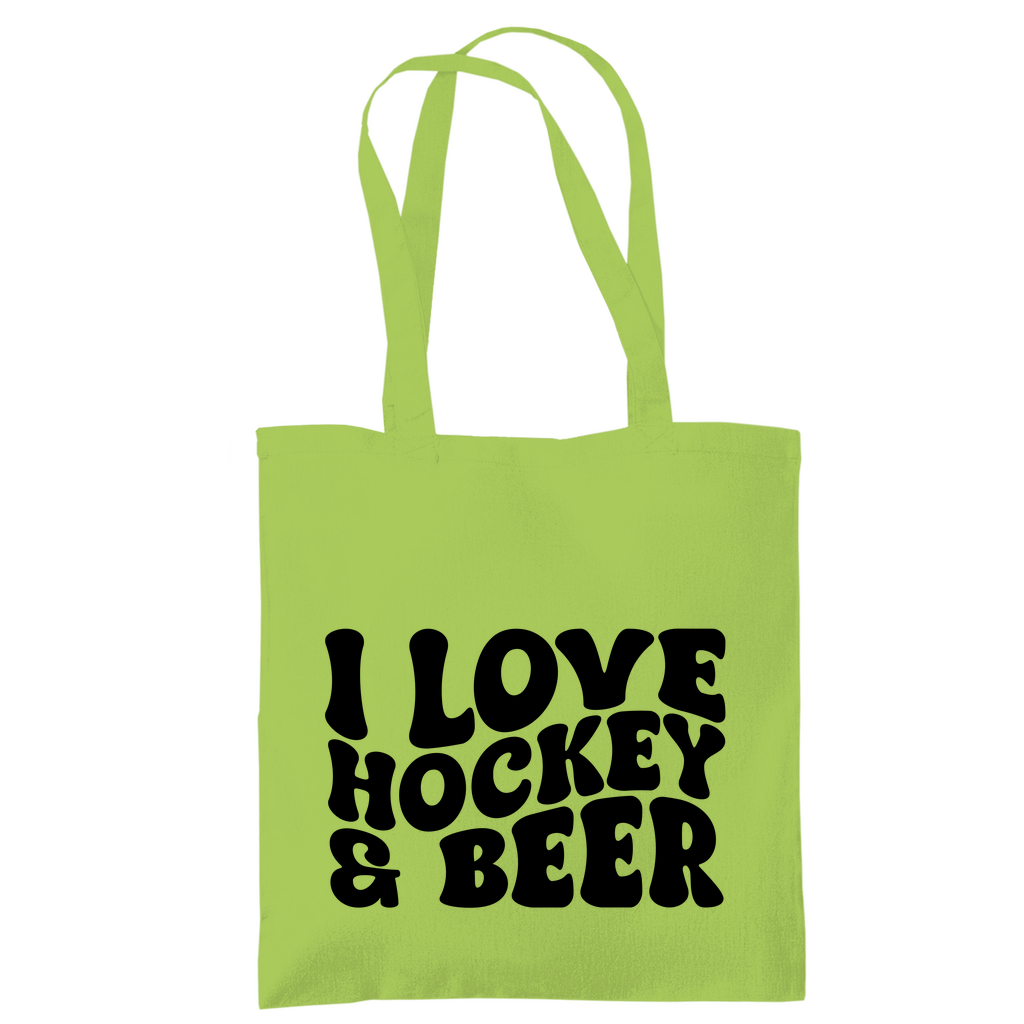 Tragetasche  I LOVE HOCKEY & BEER