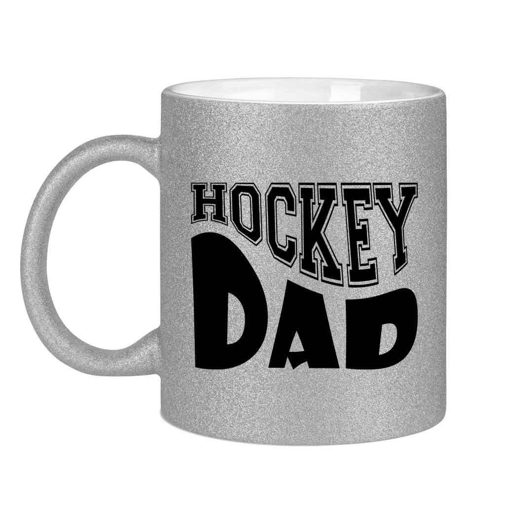 Glitzertasse HOCKEYDAD WAVE