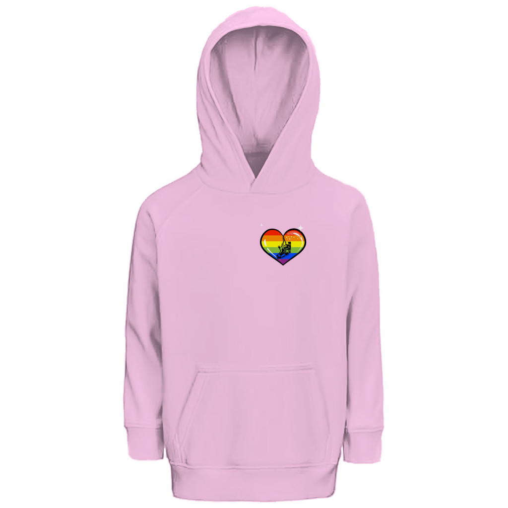 Kids Hoodie RAINBOW SKATE HEART