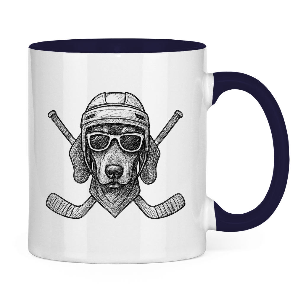 Tasse zweifarbig COOL HOCKEYDOG