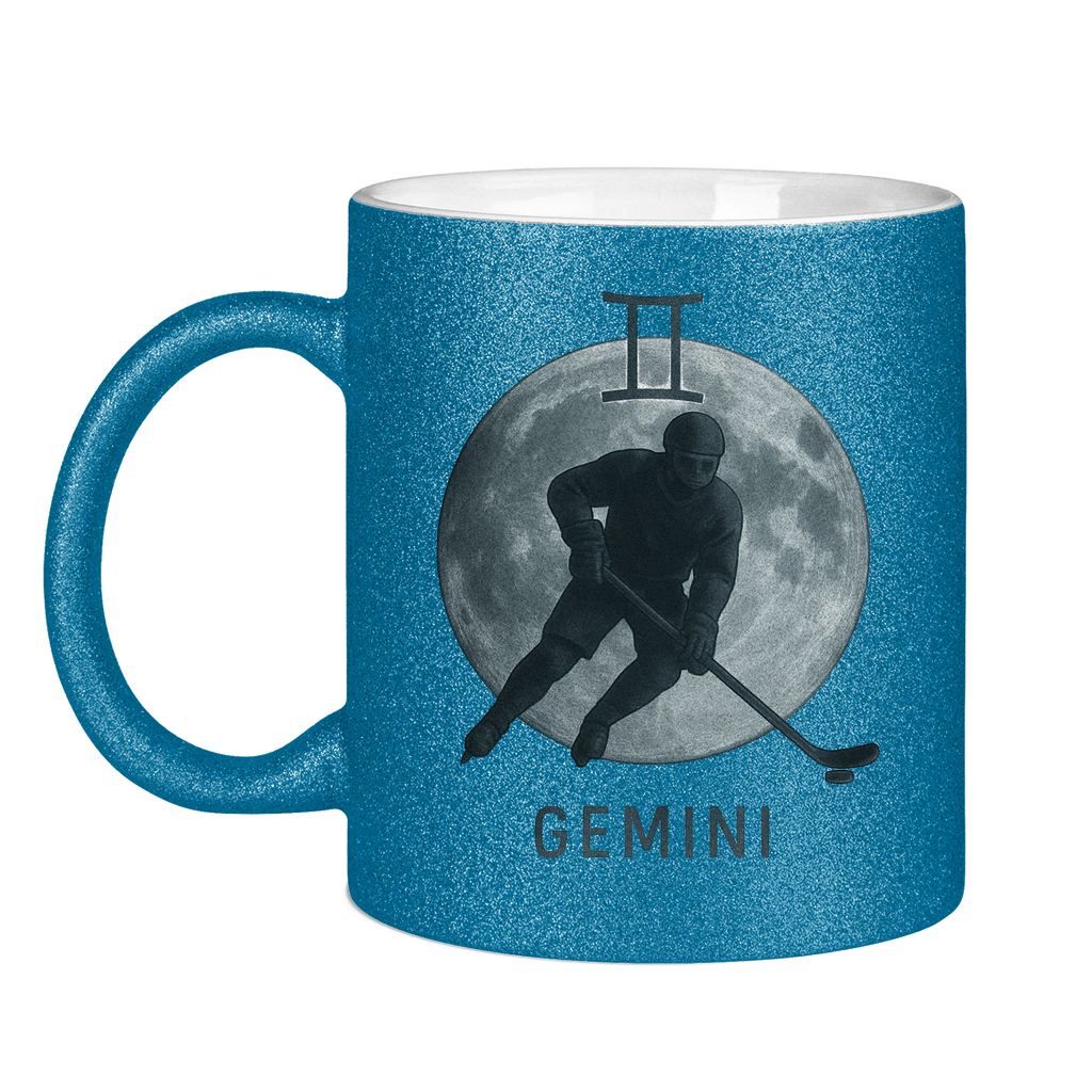 Glitzertasse STERNZEICHEN GEMINI / ZWILLING
