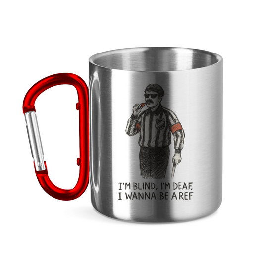 Edelstahltasse WANNA BE A REF