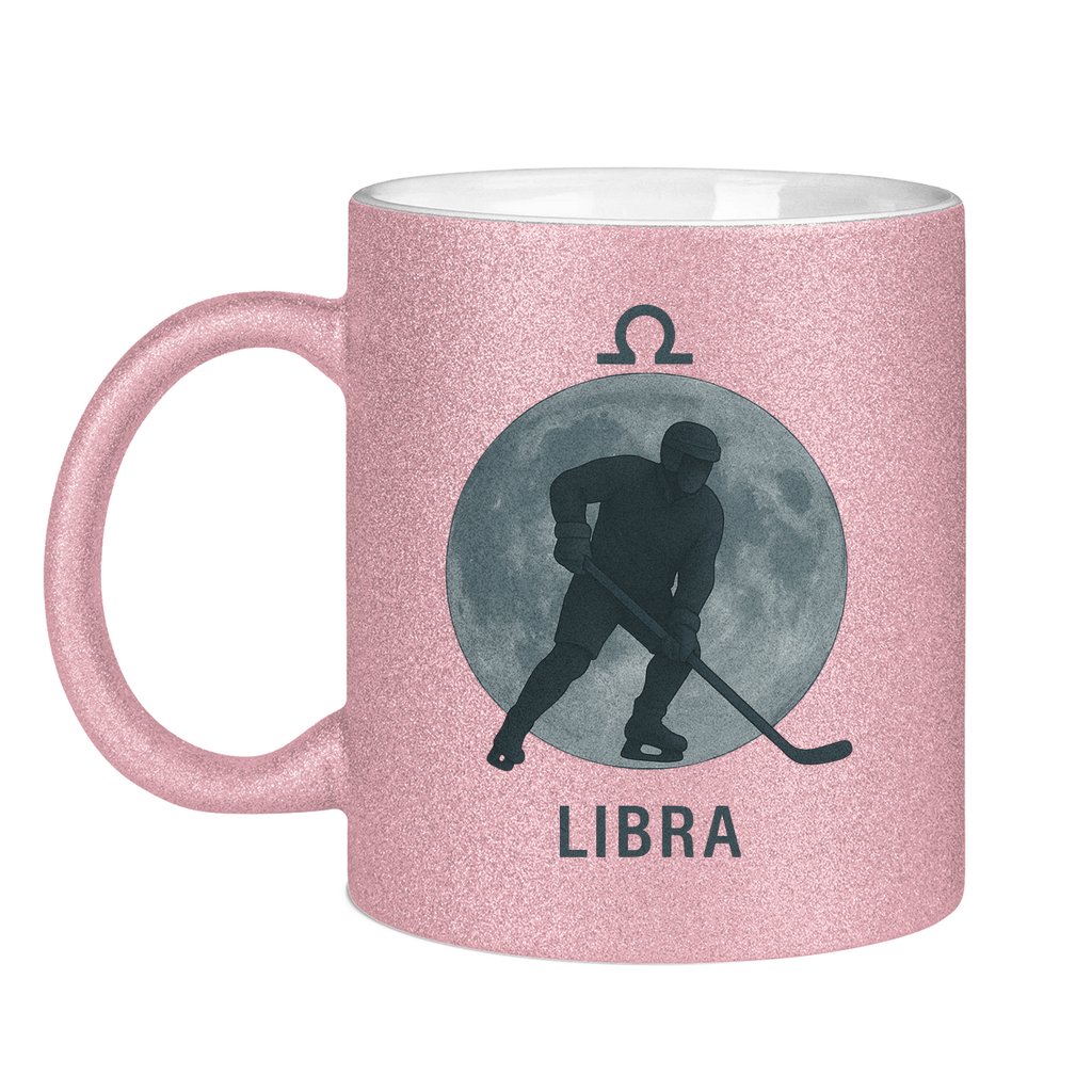 Glitzertasse STERNZEICHEN LIBRA / WAAGE