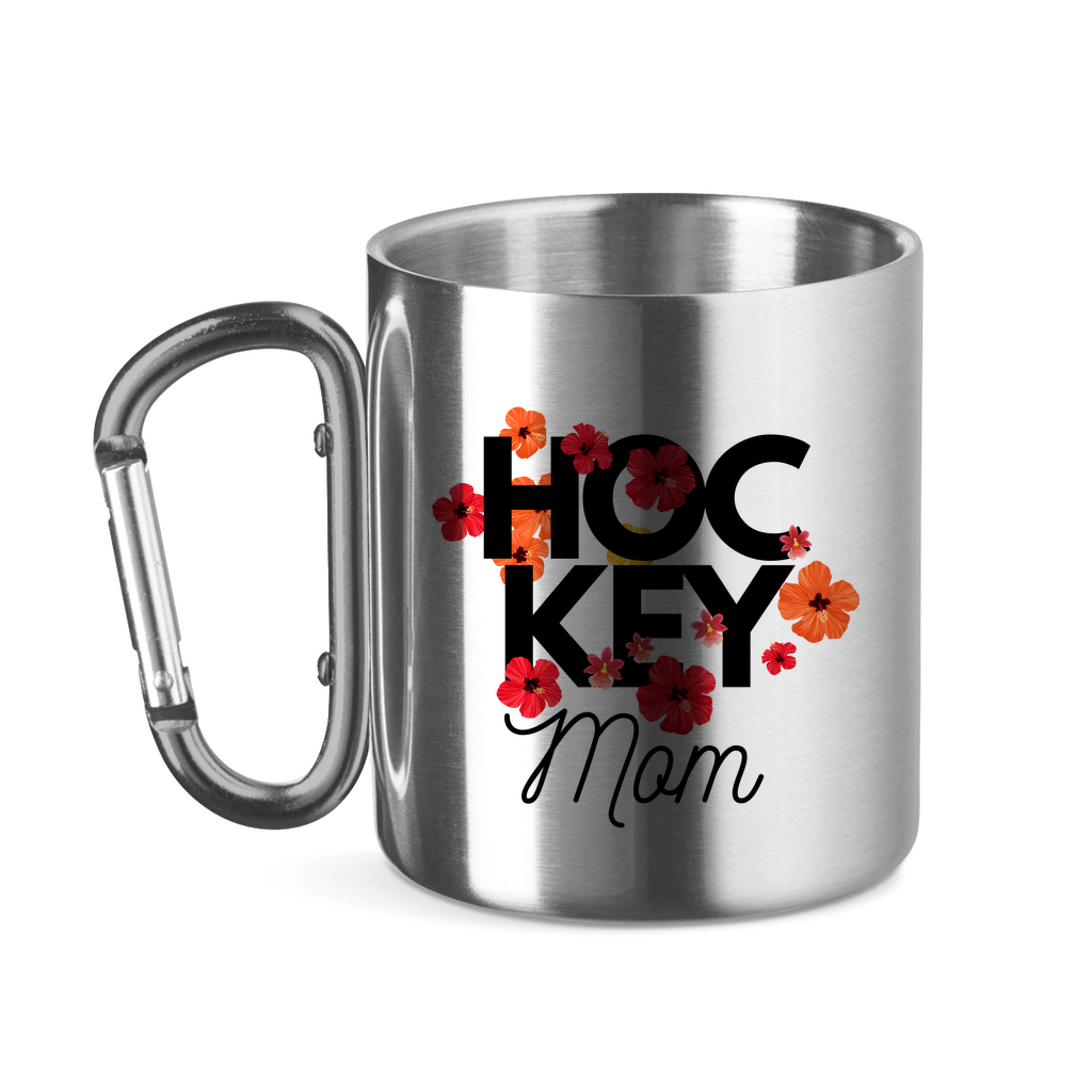 Edelstahltasse HOCKEY MOM FLOWERS