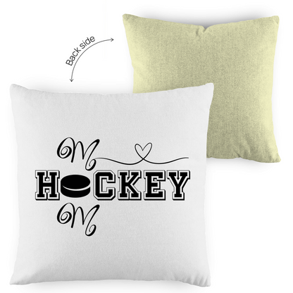 Kopfkissen zweifarbig HOCKEY MOM HEART