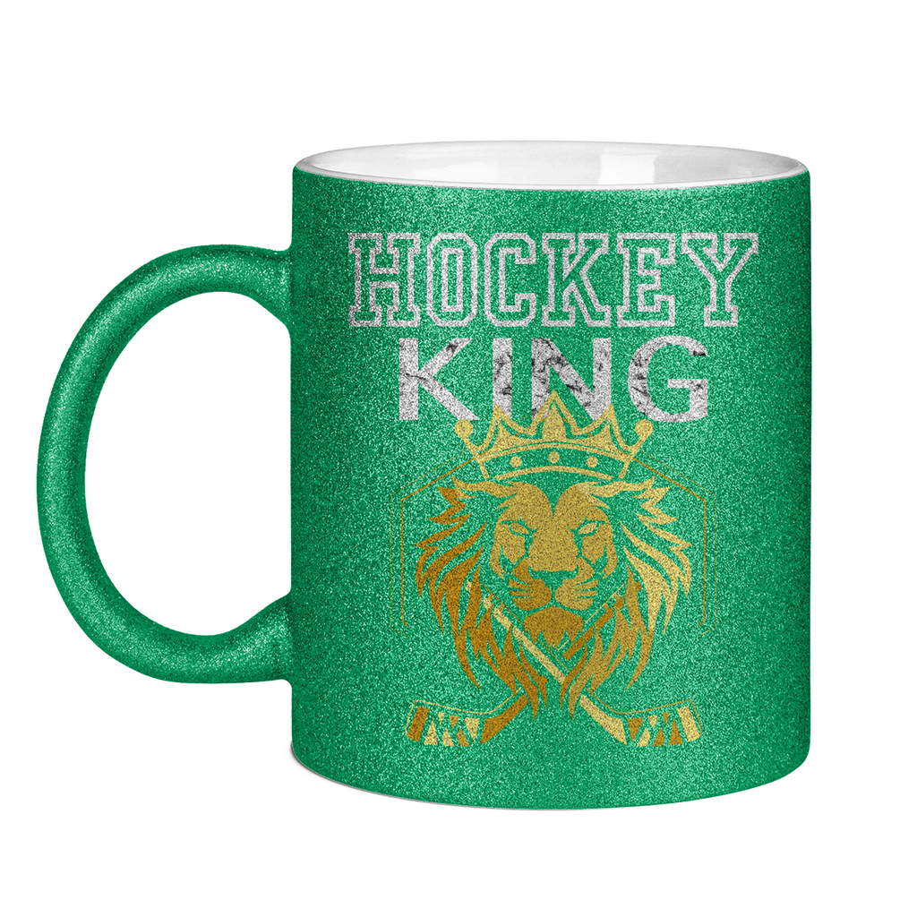 Glitzertasse HOCKEYKING LION