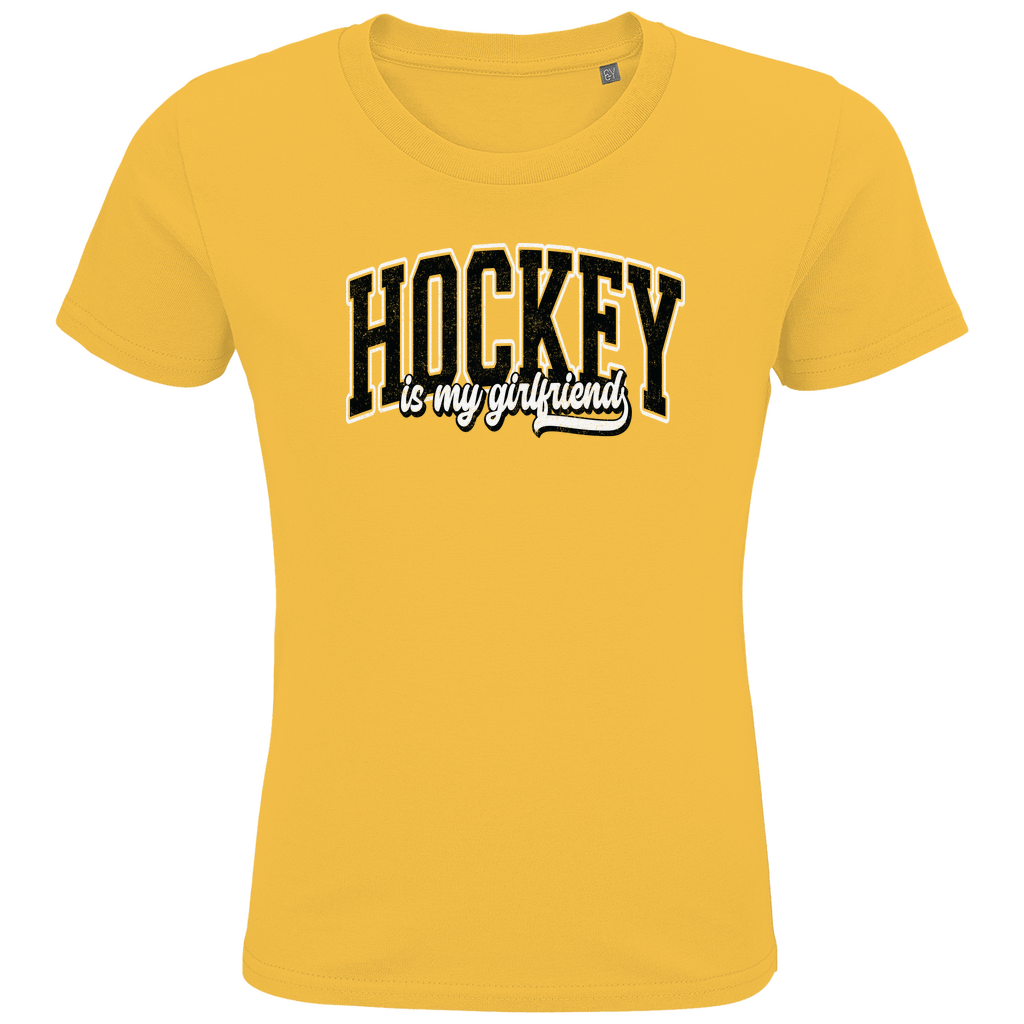 Kids T-Shirt HOCKEY IS MY GIRLFRIEND