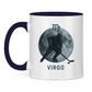 Tasse zweifarbig STERNZEICHEN VIRGO / JUNGFRAU