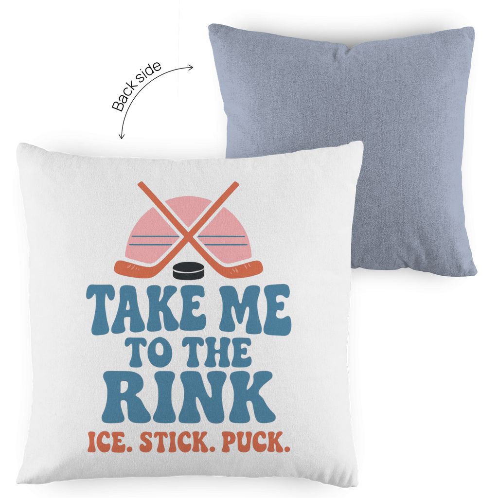 Kopfkissen zweifarbig TAKE ME TO THE RINK