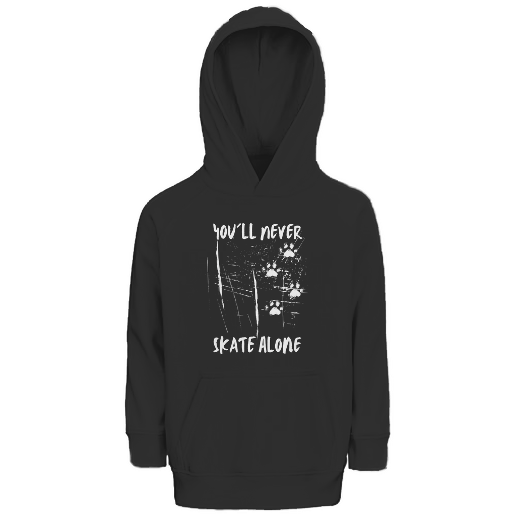 Kids Hoodie NEVER SKATE ALONE