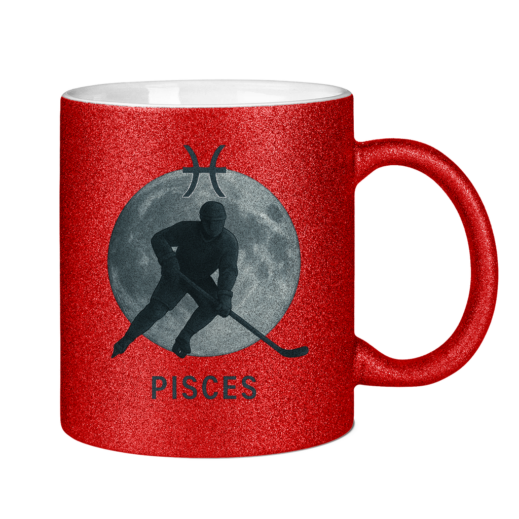 Glitzertasse STERNZEICHEN PISCES / FISCH