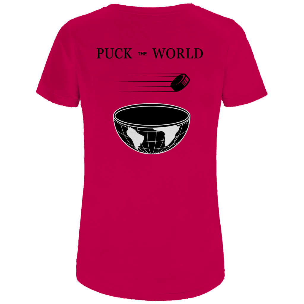 Ladies T-Shirt PUCK THE WORLD (front&back)