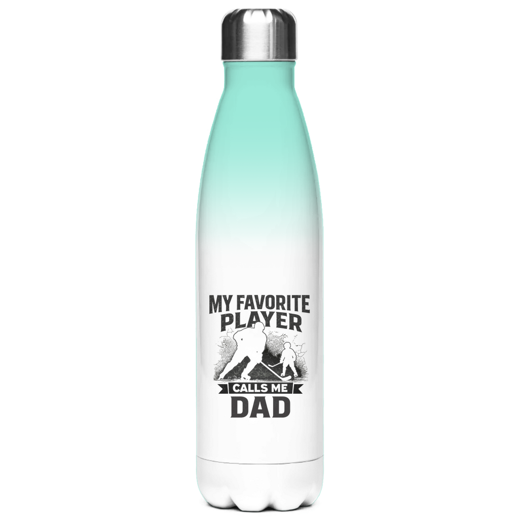 Edelstahl-Thermoflasche HOCKEYDAD FAVORITE PLAYER