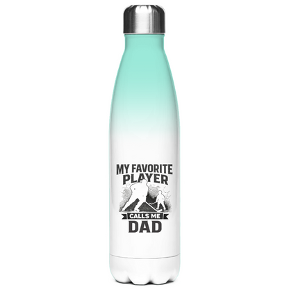 Edelstahl-Thermoflasche HOCKEYDAD FAVORITE PLAYER