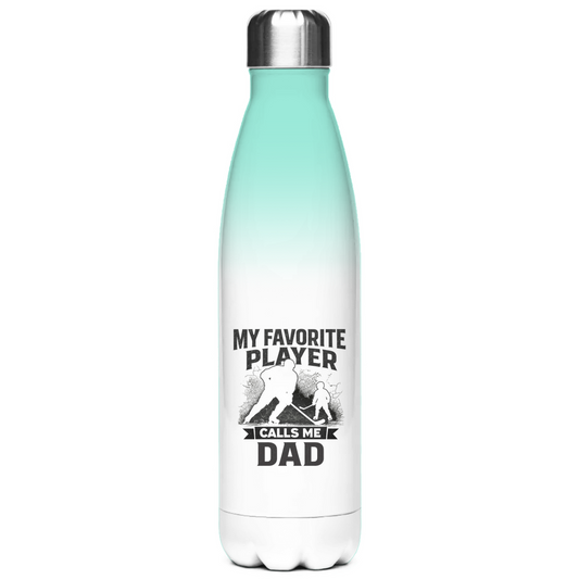 Edelstahl-Thermoflasche HOCKEYDAD FAVORITE PLAYER