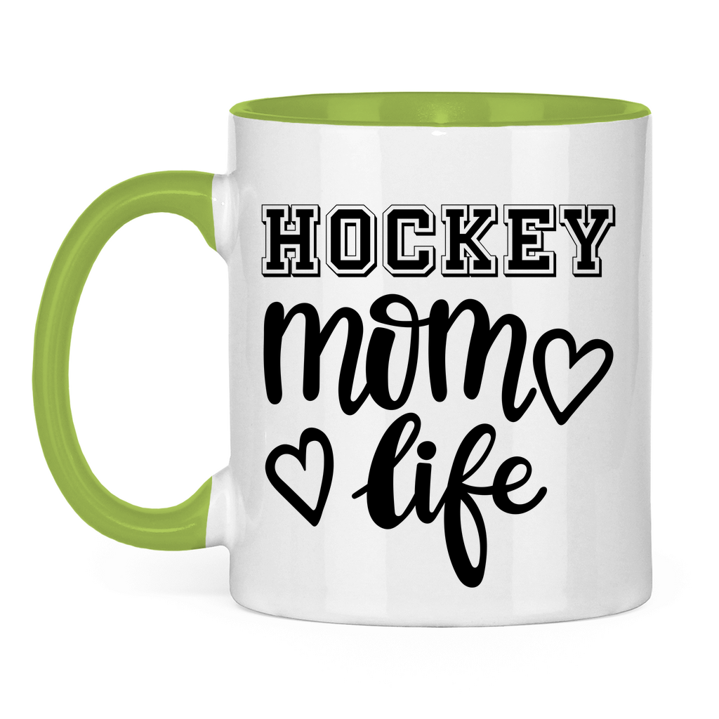 Tasse zweifarbig HOCKEY MOM LIFE