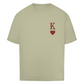 Oversize T-Shirt HOCKEY HERZKÖNIG (front&back)