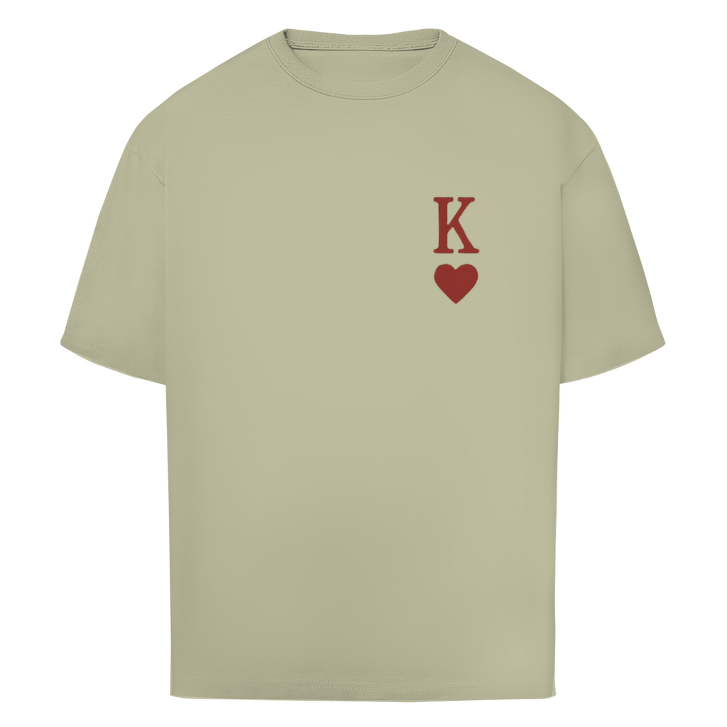 Oversize T-Shirt HOCKEY HERZKÖNIG (front&back)