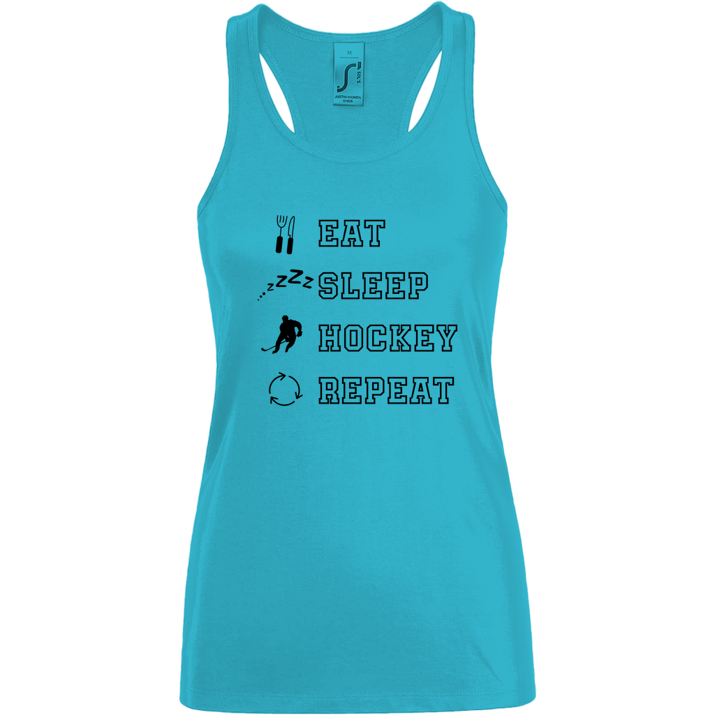 Ladies Tank Top EAT, SLEEP REPEAT