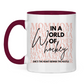 Tasse zweifarbig WORLD OF HOCKEY - MOM