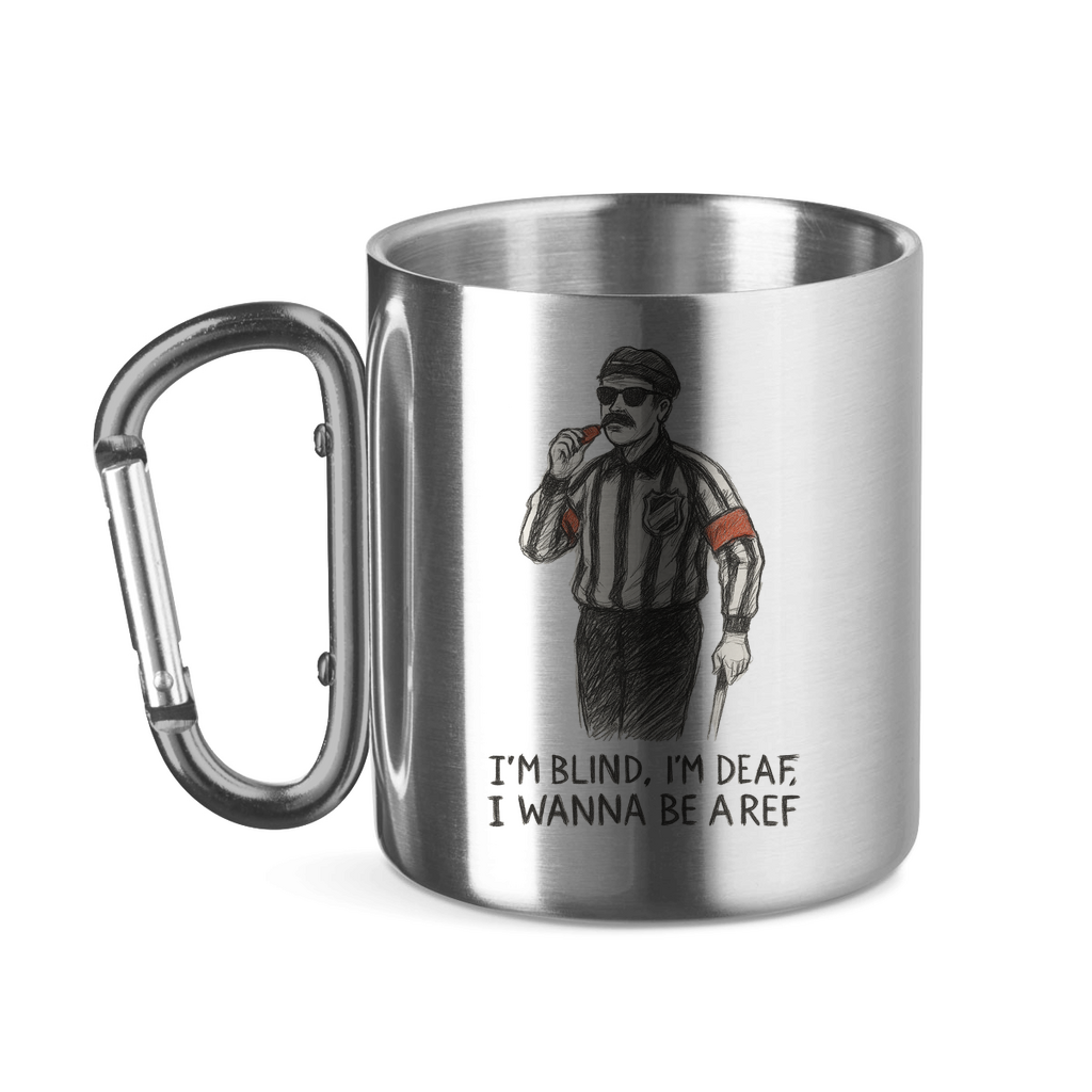 Edelstahltasse WANNA BE A REF