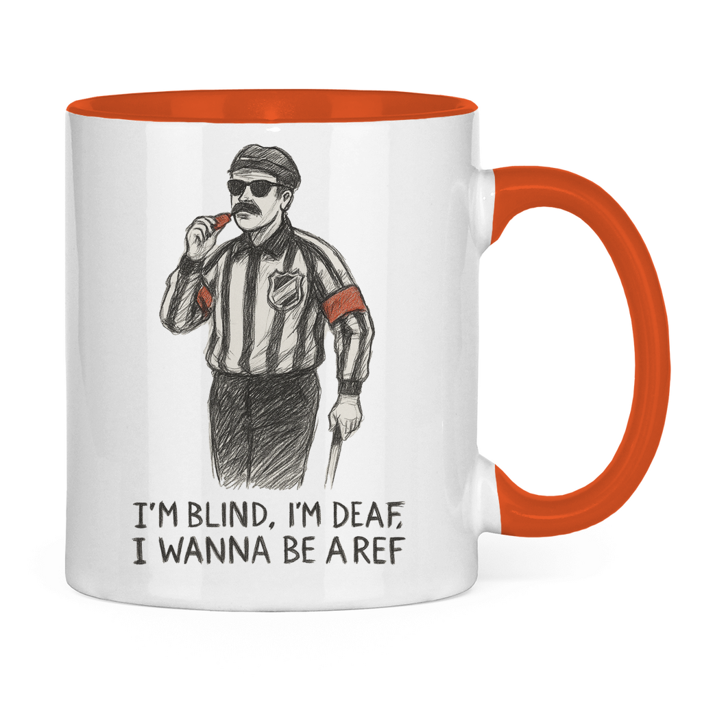 Tasse zweifarbig WANNA BE A REF