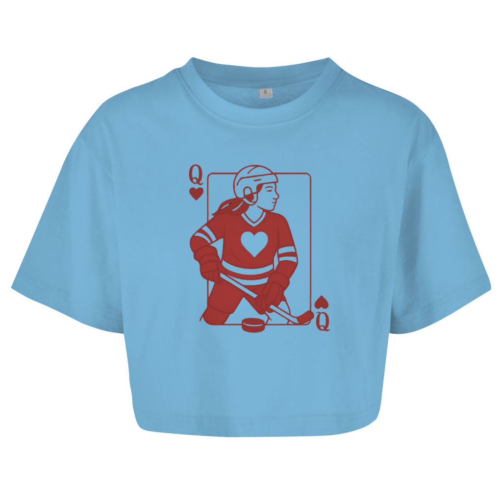 Ladies Crop Top  HOCKEY HERZKÖNIGIN