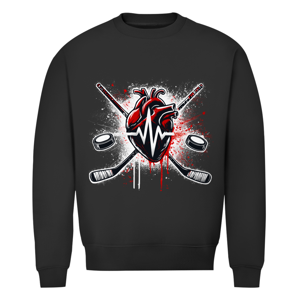 Unisex Sweatshirt HOCKEY HEARTBEAT