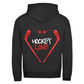 Unisex Zipper HOCKEYLOVE STICKHEART (front&back)